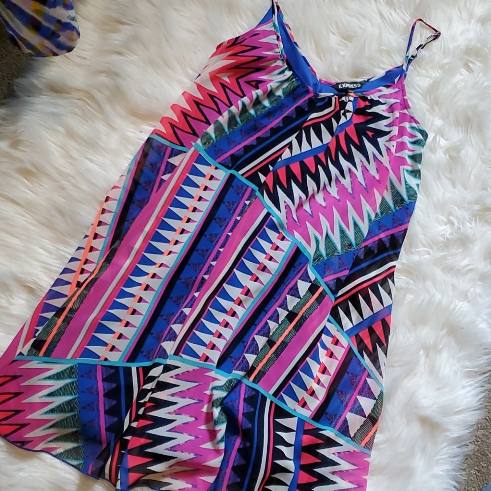 NWT Express multi print dress- XS